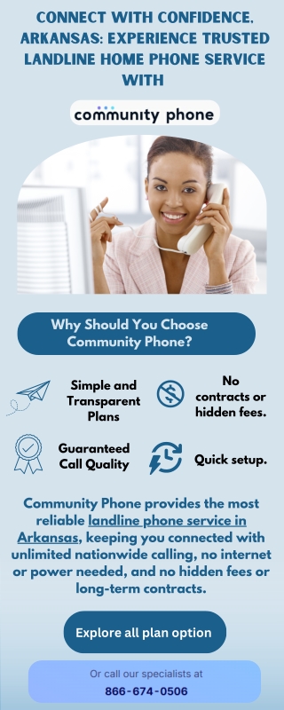 Affordable Landline Phone Service in Arkansas with Community Phone