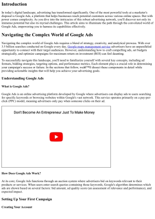 Navigating the Complex World of Google Ads
