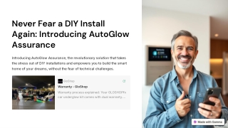 Never Fear a DIY Install Again Introducing AutoGlow Assurance