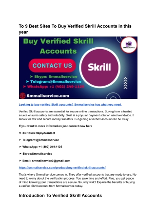 To 9 Best Sites To Buy Verified Skrill Accounts in this year (3)