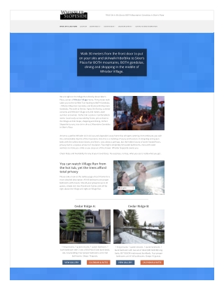 Whistler Village vacation Home