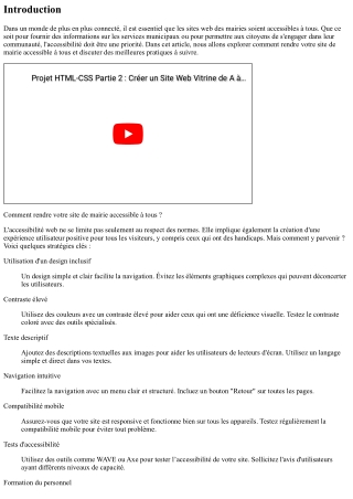 Comment rendre votre site de mairie accessible à tous ?