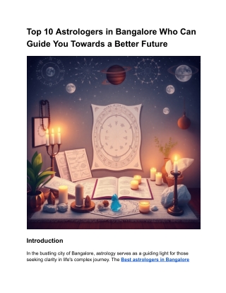 Top Astrologer In Bangalore