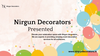 Nirgun Decorators Offers Professional Home Decoration Services In Mohali