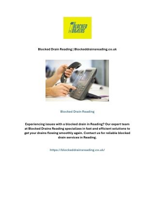 Blocked Drain Reading | Blockeddrainsreading.co.uk