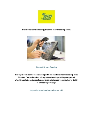 Blocked Drains Reading | Blockeddrainsreading.co.uk