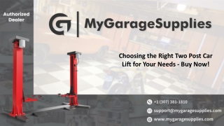 Choosing the Right Two Post Car Lift for Your Needs - Buy Now!