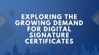DIGITAL SIGNATURE CERTIFICATE