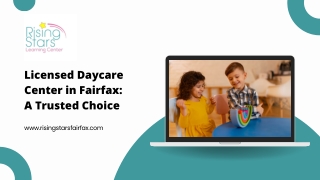 Licensed Daycare Center in Fairfax A Trusted Choice