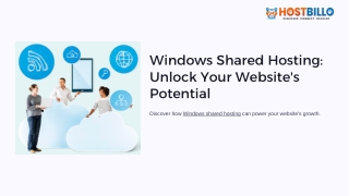 Best Features to Look for in Windows Shared Hosting Services