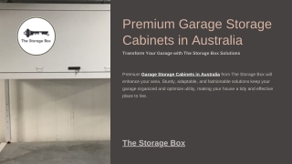 Premium Garage Storage Cabinets in Australia