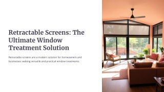 Retractable Screens: The Ultimate Window's Treatment