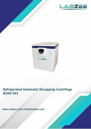 Refrigerated-Automatic-Decapping-Centrifuge-BZAD-503