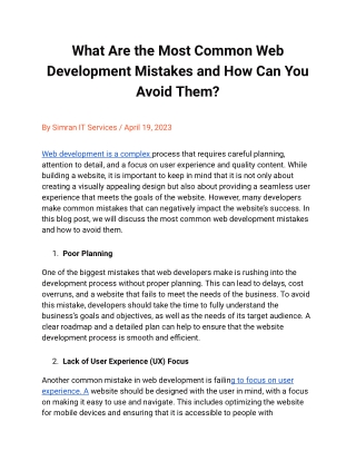 Web Development Services in Solan