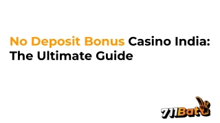No Deposit Bonus Casino India_ The Ultimate Guide