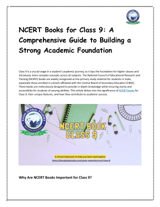NCERT Books for Class 9
