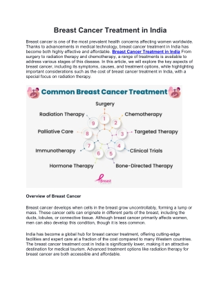 Breast Cancer Treatment in India