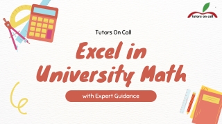 Excel in University Math with Expert Guidance