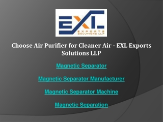 High-Performance Magnetic Separator Machine - EXL Exports Solutions LLP