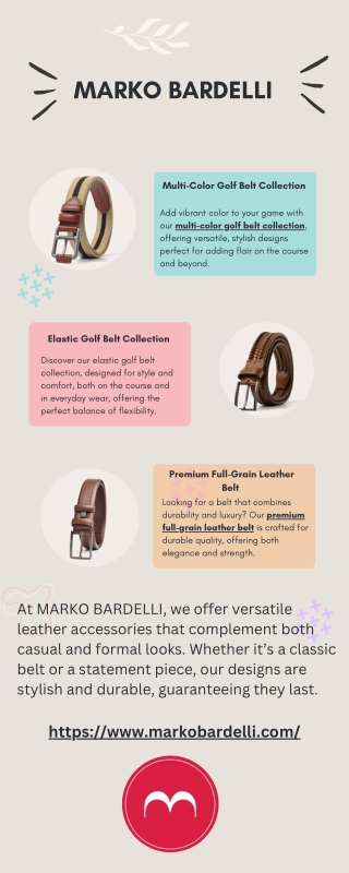 Multi-Color Golf Belt Collection