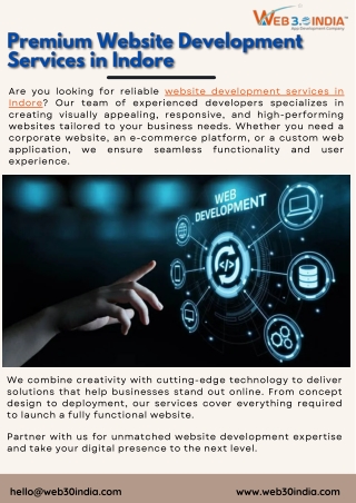 Premium Website Development Services in Indore