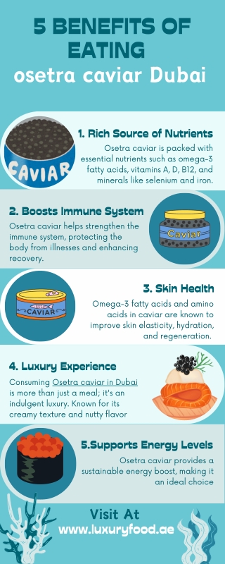 5 Benefits of Eating Osetra Caviar in Dubai | Luxury Food