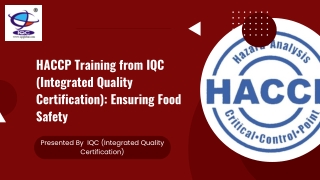 HACCP Training Near You| HACCP Accreditation Services