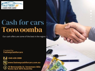 Cash for Cars Toowoomba – Fastwaycashforcars