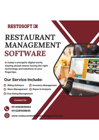 Restaurant Management Software-RestosoftIn