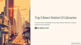 Top 5 react native UI libraries trending in 2025