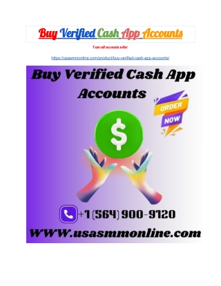 Buy Verified Cash App Accounts