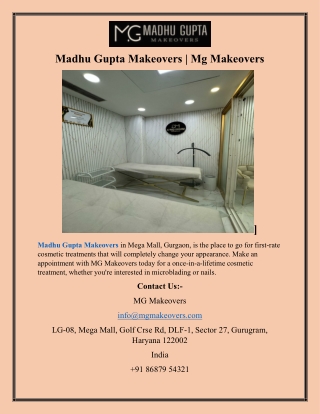 Madhu Gupta Makeovers  Mg Makeovers