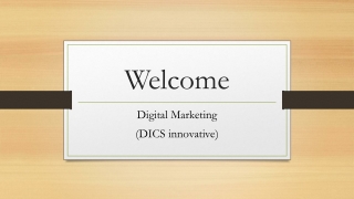 Master Social Media Marketing at DICS Innovatives, Delhi