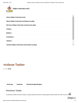 Petroleum Tanker Manufacturers