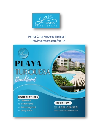 Punta Cana Property Listings | Lunovirealestate.com/en_us