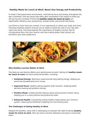 Healthy Meals for Lunch at Work_ Boost Your Energy and Productivity