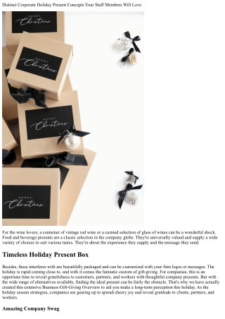 65 Special Company Gift Concepts Nov 2024