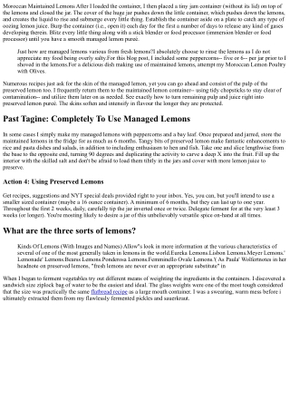 How To Make Maintained Lemons Detailed