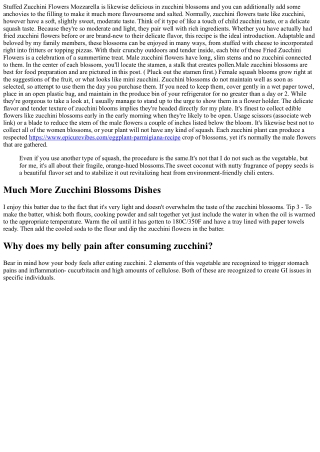 Stuffed Zucchini Flowers Filled With Cheese Italian Style