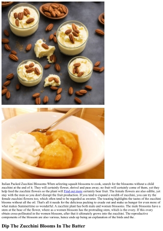 Fried Zucchini Flowers