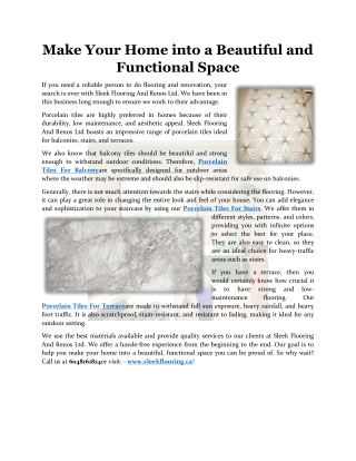 Make Your Home into a Beautiful and Functional Space