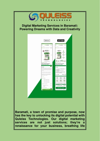 Digital Marketing Services in Baramati: Powering Dreams with Data and Creativity