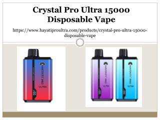Crystal Pro Ultra 15000 Disposable Vape