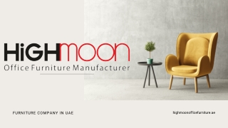 Modern Office Furniture in Dubai by Highmoon Furniture