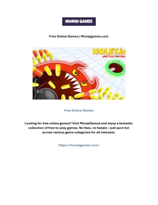 Free Online Games | Monqigames.com