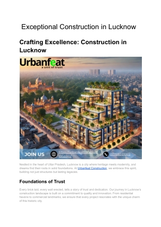 _Construction in Lucknow