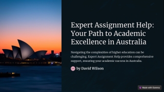Expert Assignment Help Your Path to Academic Excellence in Australia