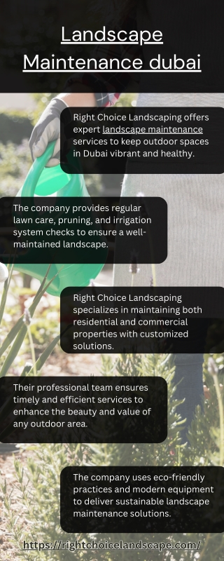 Comprehensive Landscape Maintenance Services in Dubai