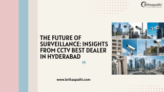 The Future of Surveillance Insights from CCTV Best Dealer in Hyderabad