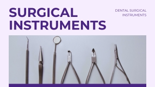 Dental Surgical Instruments